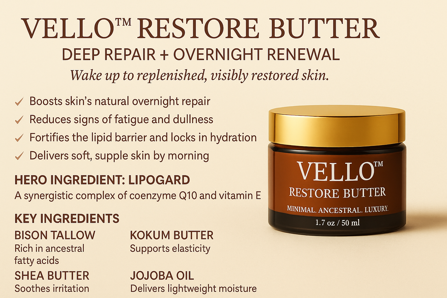 Vello Restore Butter